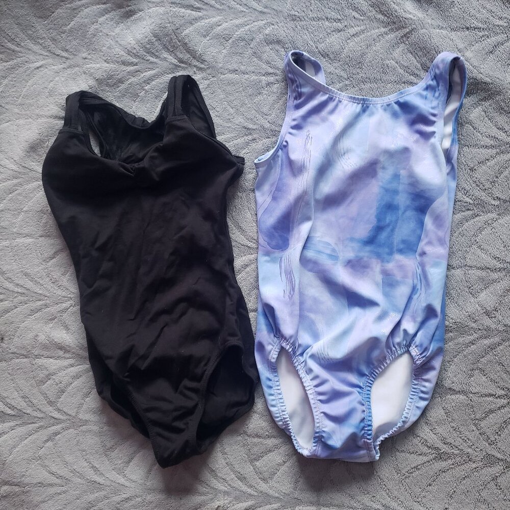 Lot Of 2 Dance Gymnastics Leotard So Danca & Dynami Size 7/8